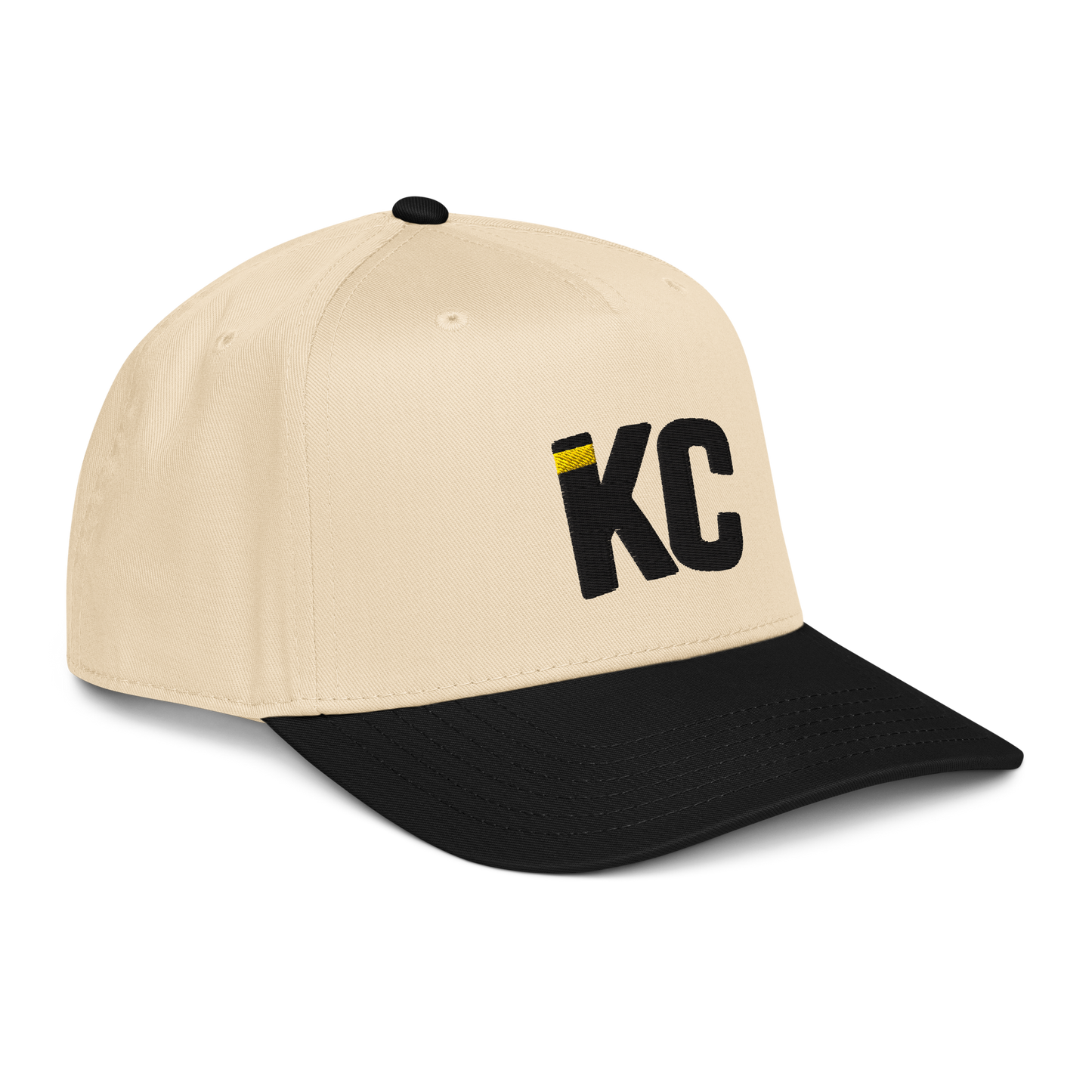 Kansas City KC Signature Hat – Natural & Black Two Tone | Gold Accent