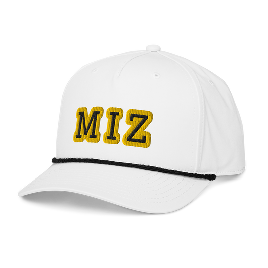 MIZ Rope Hat – White & Black