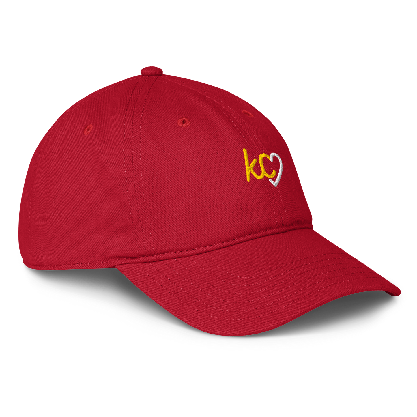 Kansas City KC Script Heart Dad Hat
