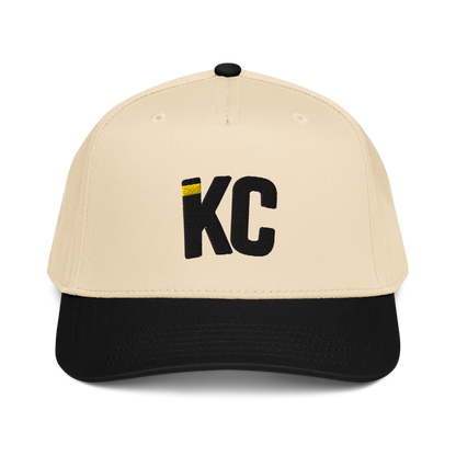Kansas City KC Signature Hat – Natural & Black Two Tone | Gold Accent