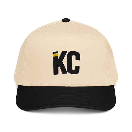 Kansas City KC Signature Hat – Natural & Black Two Tone | Gold Accent
