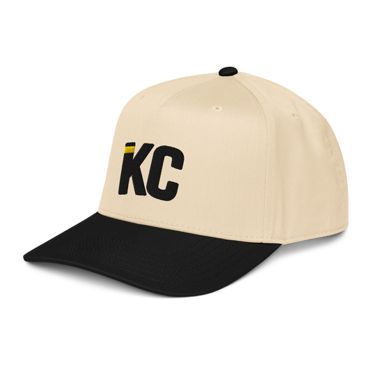 Kansas City KC Signature Hat – Natural & Black Two Tone | Gold Accent