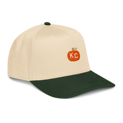 Kansas City KC Pumpkin Hat – Natural & Forest Green Two Tone