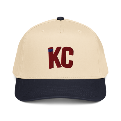 Kansas City KC Signature Hat – Natural & Navy Two Tone | Navy Accent