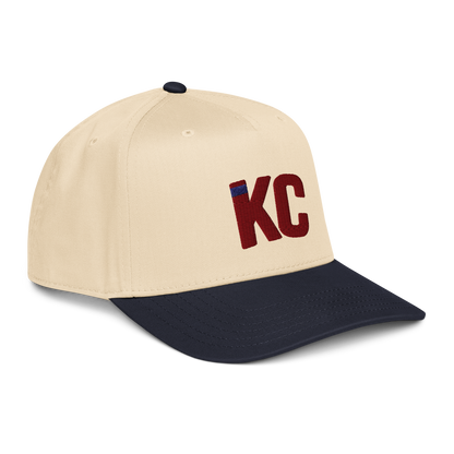 Kansas City KC Signature Hat – Natural & Navy Two Tone | Navy Accent