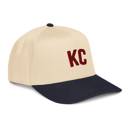 Kansas City KC Fall Hat – Natural & Navy Two Tone