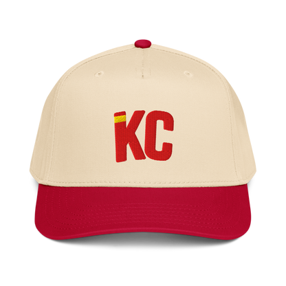 Kansas City KC Signature Hat – Natural & Red Two Tone | Gold Accent