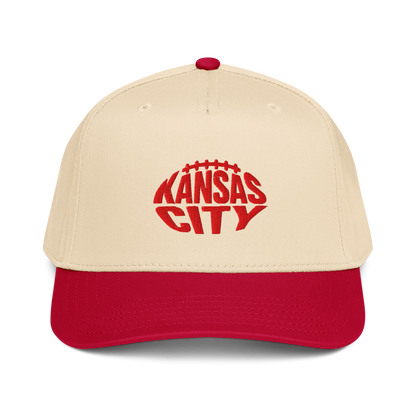 Kansas City Gridiron Hat | Natural/Red Two Tone