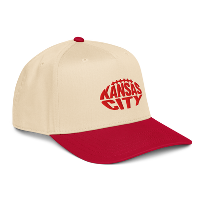 Kansas City Gridiron Hat | Natural/Red Two Tone