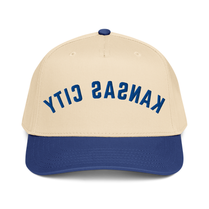 Kansas City Reverse Hat – Natural & Royal Blue Two Tone