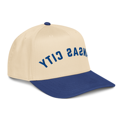 Kansas City Reverse Hat – Natural & Royal Blue Two Tone