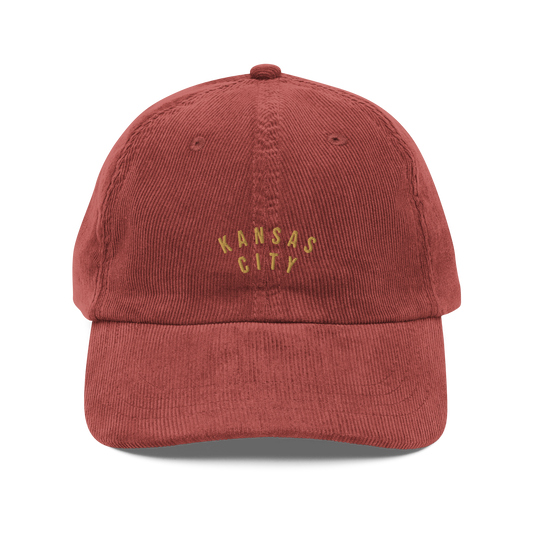 Vintage Corduroy Kansas City Hat – Burgundy