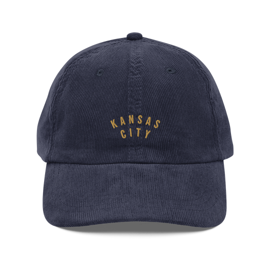 Vintage Corduroy Kansas City Hat – Navy