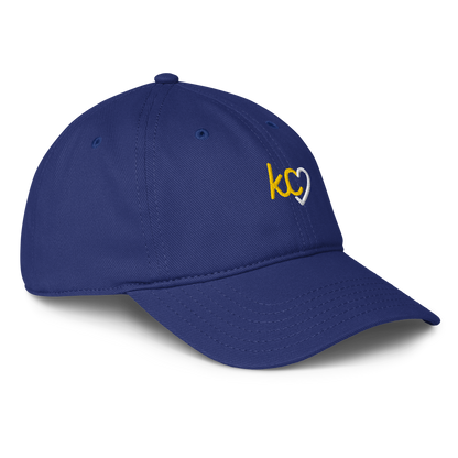 Kansas City KC Script Heart Dad Hat