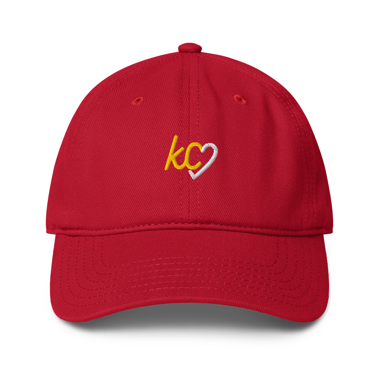 Kansas City KC Script Heart Dad Hat