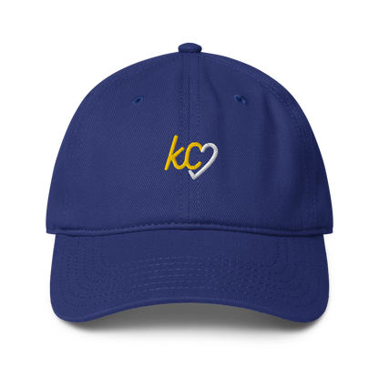 Kansas City KC Script Heart Dad Hat