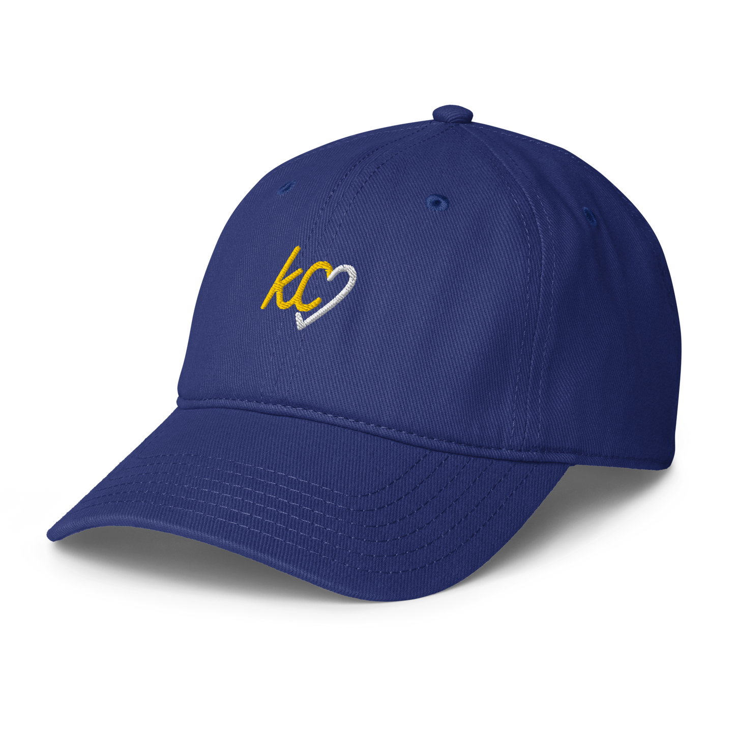 Kansas City KC Script Heart Dad Hat
