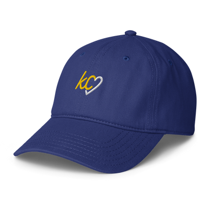 Kansas City KC Script Heart Dad Hat